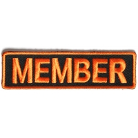 Member Patch 3.5 Inch Orange