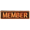 Member Patch 3.5 Inch Orange