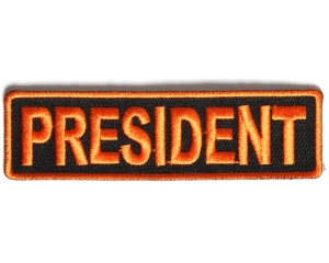 President Patch 3.5 Inch Orange