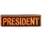 President Patch 3.5 Inch Orange