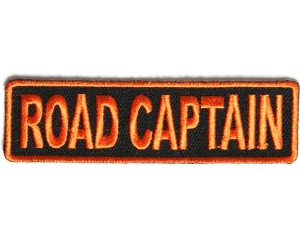 Road Captain Patch 3.5 Inch Orange
