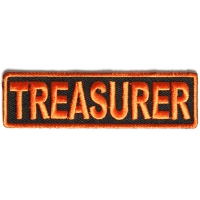 Treasurer Patch 3.5 Inch Orange
