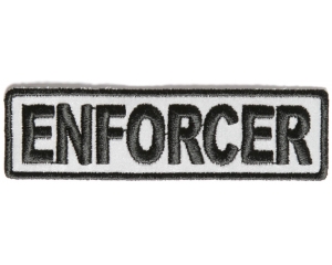 Enforcer Patch 3.5 Inch Reflective | Embroidered Patches