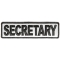 Secretary Patch 3.5 Inch Reflective