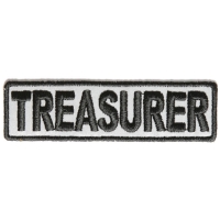 Treasurer Patch 3.5 Inch Reflective | Embroidered Patches