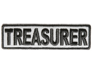 Treasurer Patch 3.5 Inch Reflective | Embroidered Patches