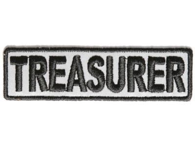 Treasurer Patch 3.5 Inch Reflective | Embroidered Patches