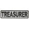 Treasurer Patch 3.5 Inch Reflective