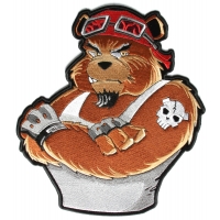 Biker Bear Large Patch