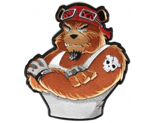 Biker Bear Large Patch