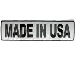 Made In USA Large Reflective Back Patch