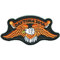 Daytona 2014 Orange Downwing Eagle Patch