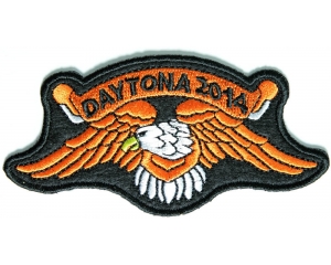 Daytona 2014 Orange Downwing Eagle Patch