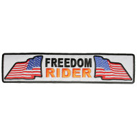 Freedom Rider Reflective Patch With US Flags Freedom Rider Reflective Patch With US Flags
