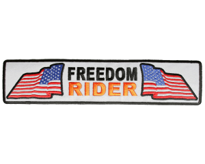 Freedom Rider Reflective Patch With US Flags