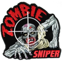 Large Zombie Sniper Back Patch | Embroidered Patches