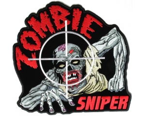 Large Zombie Sniper Back Patch | Embroidered Patches