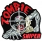 Zombie Sniper Large Embroidered Iron on Patch