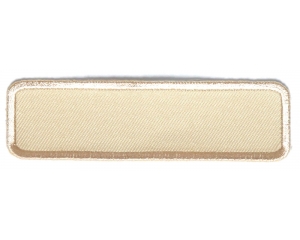 Beige Name Tag Blank Patch | Embroidered Patches