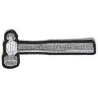 Silver Metallic Hammer Patch Silver Metallic Hammer Patch