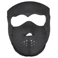 Plain Black Face Mask For Riding