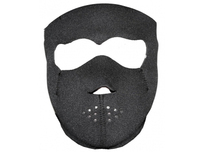 Plain Black Face Mask For Riding