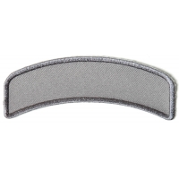 Gray 4 Inch Arched Blank Patch Rocker | Embroidered Patches