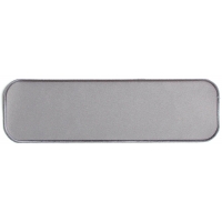 Gray 10 Inch Straight Blank Patch | Embroidered Patchese