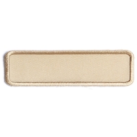 Tan Name Tag Blank Patch | Embroidered Patches Tan Name Tag Blank Patch | Embroidered Patches