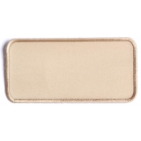 Tan 4 Inch Rectangular Blank Patch Tan 4 Inch Rectangular Blank Patch