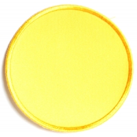 Yellow 3 Inch Round Blank Patch | Embroidered Patches