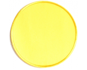 Yellow 4 Inch Round Blank Patch | Embroidered Patches