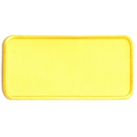 Yellow 4 Inch Rectangular Blank Patch | Embroidered Patches Yellow 4 Inch Rectangular Blank Patch | Embroidered Patches
