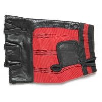 Fingerless Motorcycle Riding Gloves Red