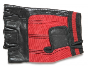 Fingerless Motorcycle Riding Gloves Red