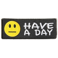 Have A Day Patch With No Smile Face