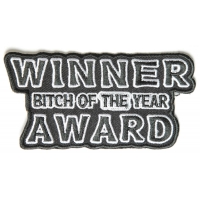 Winner Bitch Of The Year Award Patch | Embroidered Patches