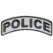 Police Rocker Patch Black Gray