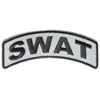 Swat Rocker Patch Black Gray | Embroidered Patches Swat Rocker Patch Black Gray | Embroidered Patches