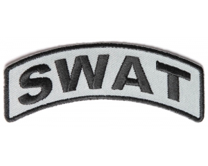 Swat Rocker Patch Black Gray | Embroidered Patches