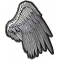 Silver Angel Right Wing Patch