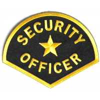 Medium Size Security Officer Shoulder Patch | Embroidered Patches