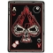 Ace Of Spades Skull Large Biker Back Patch