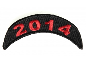 2014 Top Rocker Patch In Red