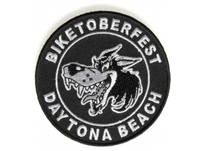 Daytona Biketoberfest Wolf Patch | Embroidered Biker Patches