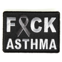 FCK Asthma Gray Ribbon Patch FCK Asthma Gray Ribbon Patch