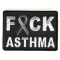 FCK Asthma Gray Ribbon Patch