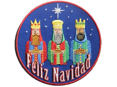 Feliz Navidad 3 Wise Men Merry Christmas Patch | Embroidered Patches
