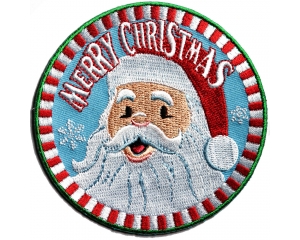 Merry Christmas Santa Clause Patch | Embroidered Patches
