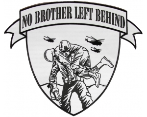No Brother Left Behind Large Back Patch | Embroidered Patches